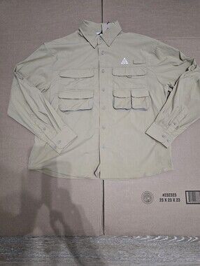 Nike ACG Dri FIT ADV UV Beige Long Sleeve Shirt